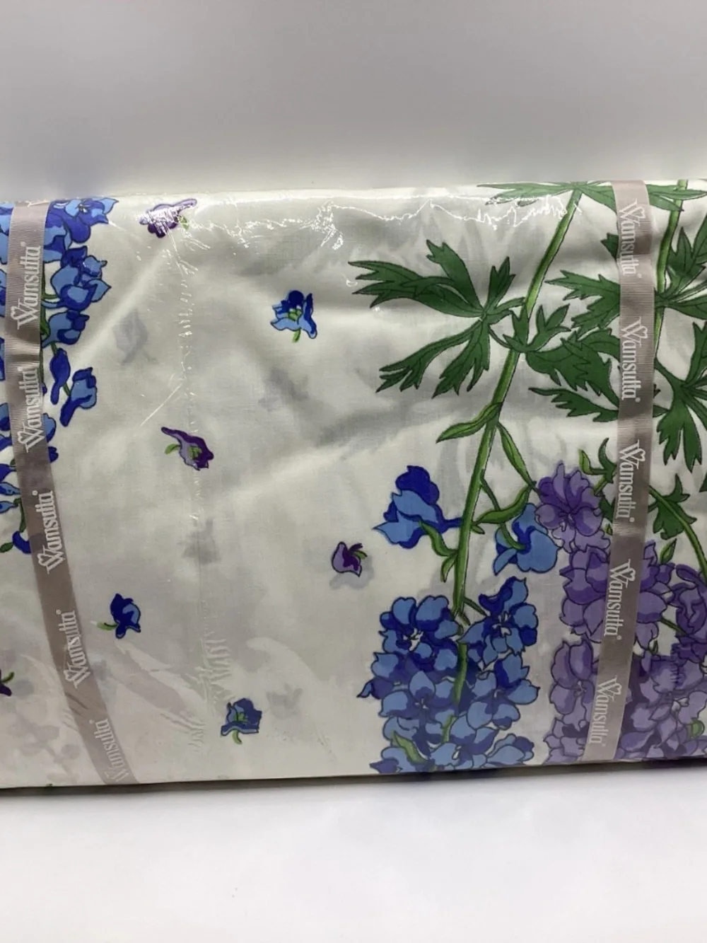 NWT Vintage Wamsutta DELPHINIUM No Iron Supercale Plus 200 Thread Queen Sheets